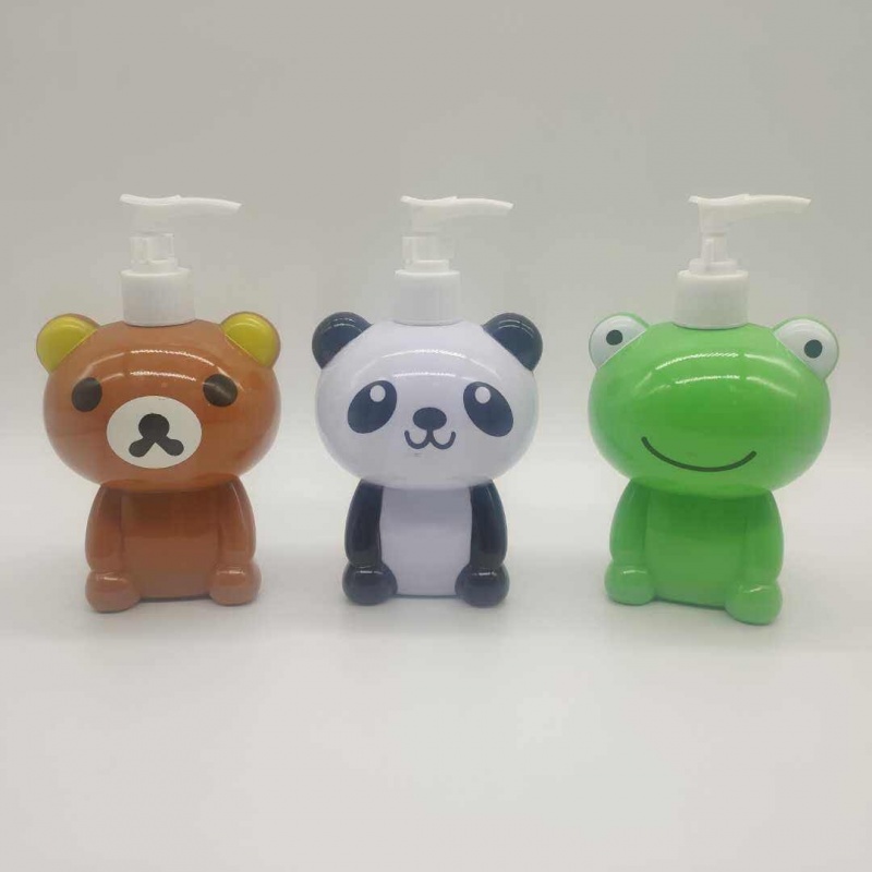 320ML 500ML Cute Animal Type Cartoon Lotion Pump Bottle With Spray