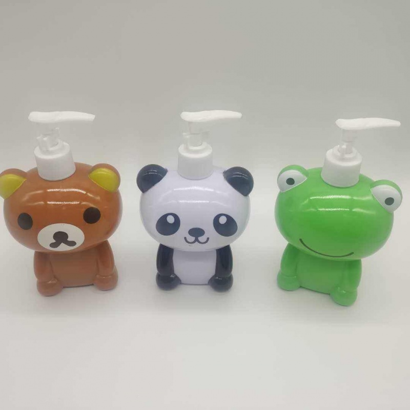 320ML 500ML Cute Animal Type Cartoon Lotion Pump Bottle With Spray