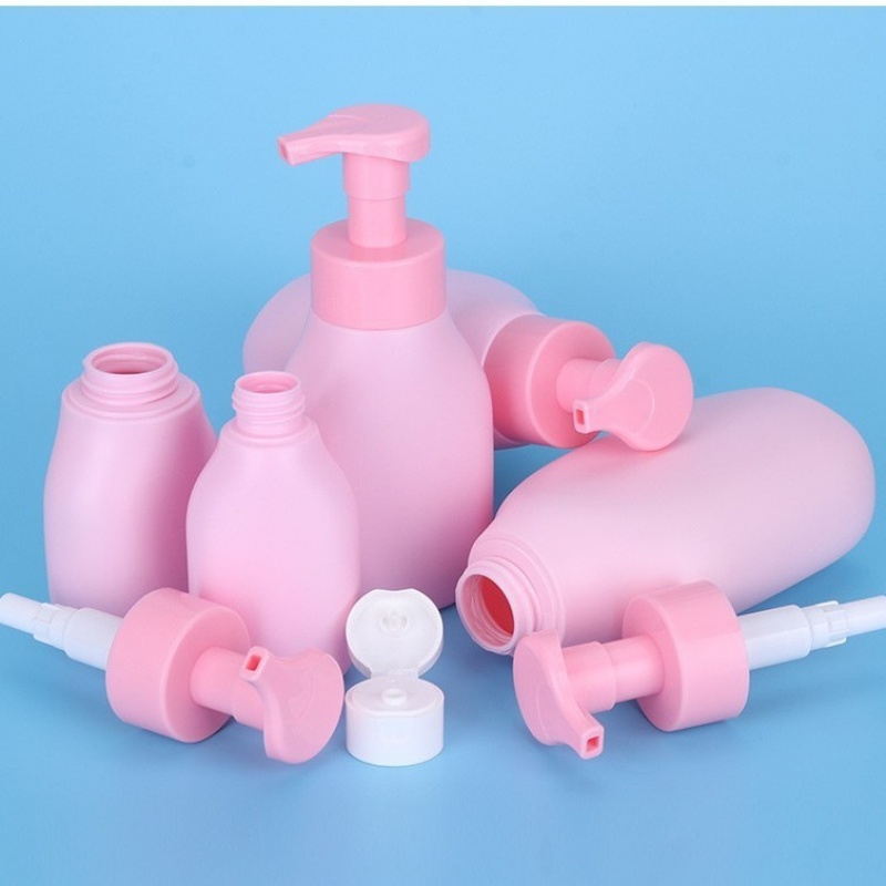 HDPE BOTTLE Unique Shape Plastic Foam Soap Dispenser Bottle With Pump