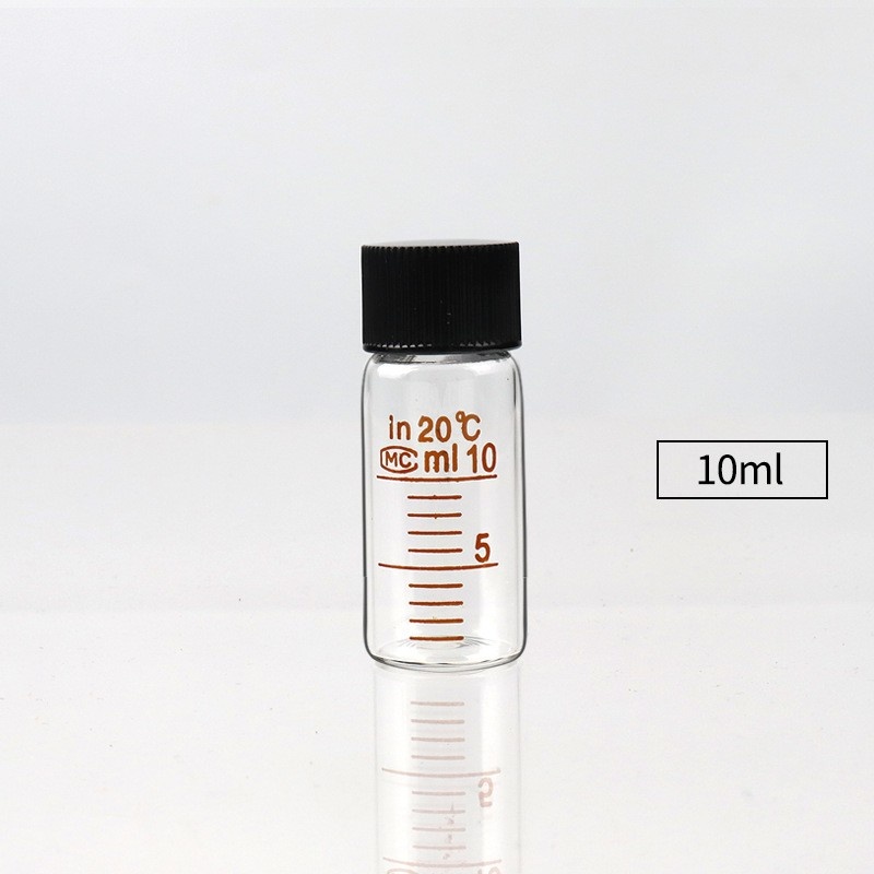5ml, 10, 20, 25, 50, 100, 150, 200, 250, 500ml glass serum bottle with screw cap and graduated reagent bottle