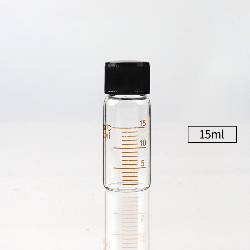 5ml, 10, 20, 25, 50, 100, 150, 200, 250, 500ml glass serum bottle with screw cap and graduated reagent bottle