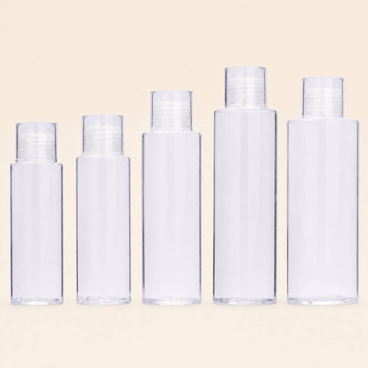 100ml 120ml 150ml 200ml 250ml PET Plastic Cosmetics Packaging Bottle Double Screw Cap Simple Style Seal Lotion Skin Toner Other Products