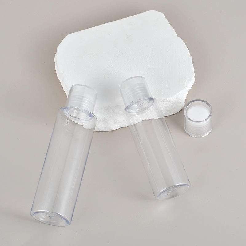100ml 120ml 150ml 200ml 250ml PET Plastic Cosmetics Packaging Bottle Double Screw Cap Simple Style Seal Lotion Skin Toner Other Products