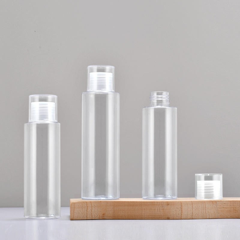 100ml 120ml 150ml 200ml 250ml PET Plastic Cosmetics Packaging Bottle Double Screw Cap Simple Style Seal Lotion Skin Toner Other Products