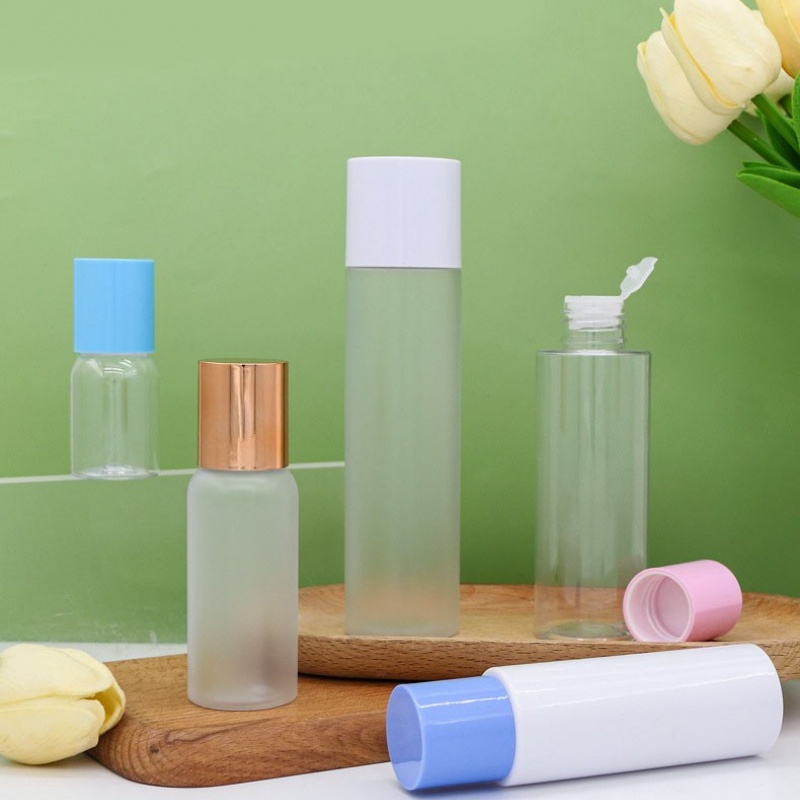 PET toner/lotion travel-size bottles, 100/120/150ml serum bottles