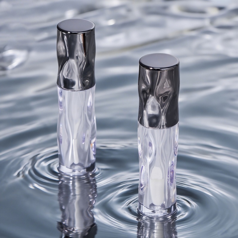 2.2ml Portable Stylish Lip Gloss Tube, Rotating Water Ripple Lip Pulp, Lip Gloss Makeup Packaging