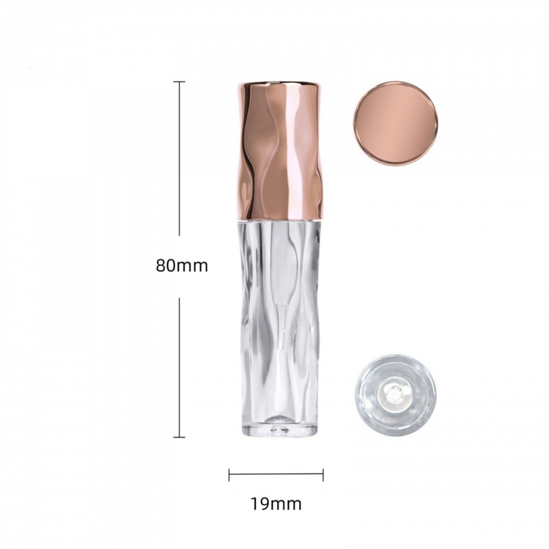 2.2ml Portable Stylish Lip Gloss Tube, Rotating Water Ripple Lip Pulp, Lip Gloss Makeup Packaging