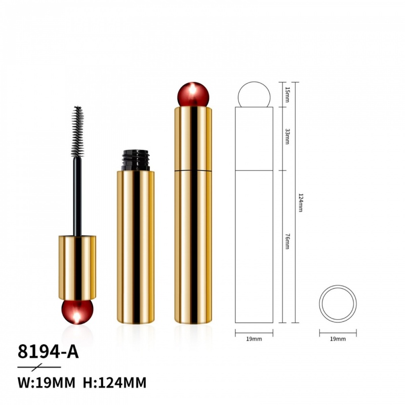 New round tube eyelash tube with replaceable top and eyelash bottle
