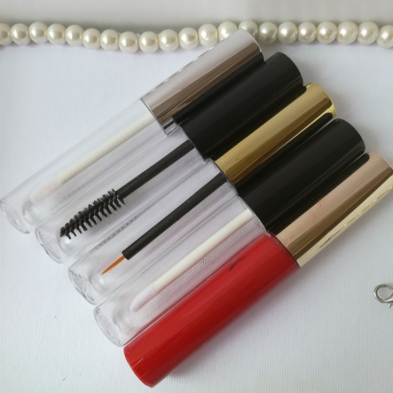 10ml empty round transparent lip tube eyeliner empty tube mascara tube