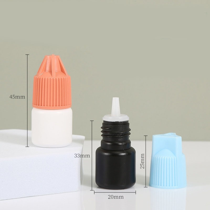 2ml/5ml/7ml/8ml/10ml/12ml/15ml eyelash glue bottle, black glue, Korean style packaging eyelash glue bottle
