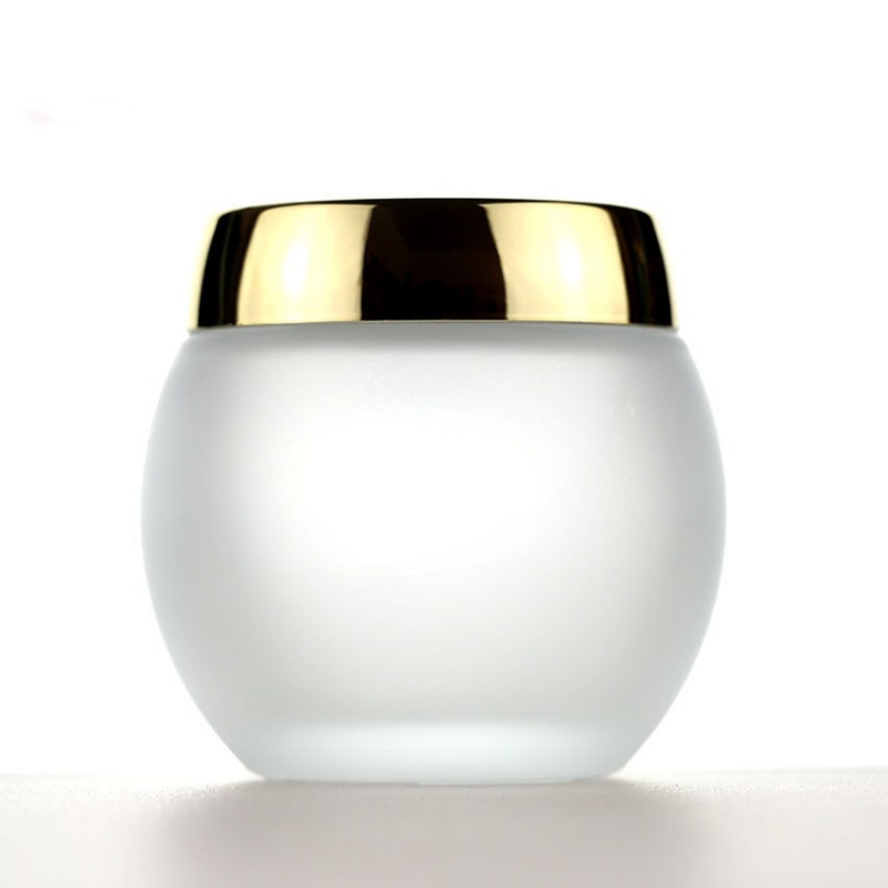 120g exfoliating cream jar/glass mask bottle