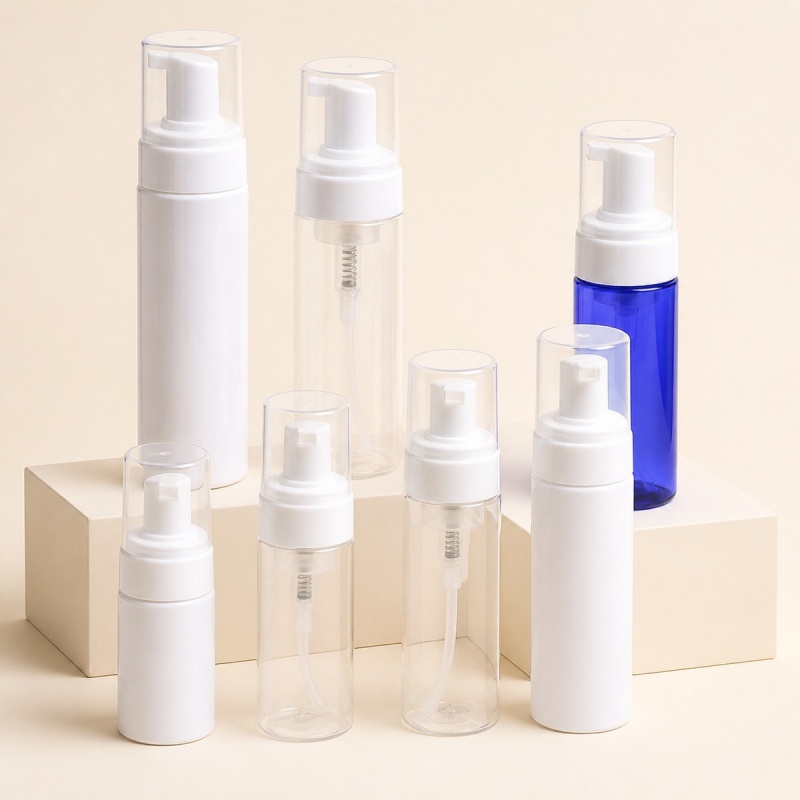 30ml 50ml 100ml 120ml 150ml 200ml Pet Plastic Soap Foam Pump Bottle / Empty Cosmetic Lotion Bottles Dispenser for Sale