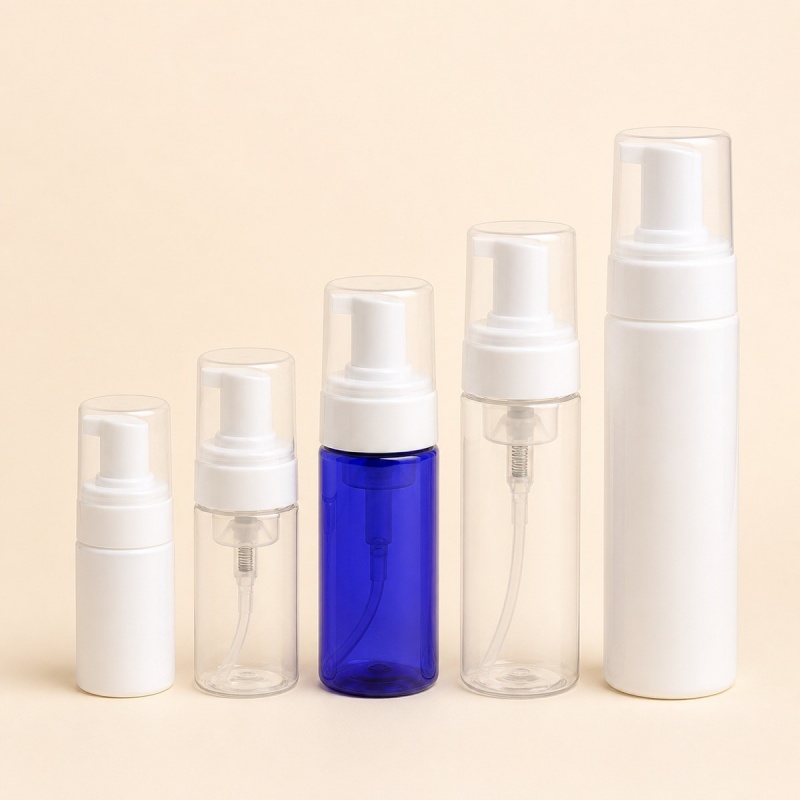 30ml 50ml 100ml 120ml 150ml 200ml Pet Plastic Soap Foam Pump Bottle / Empty Cosmetic Lotion Bottles Dispenser for Sale