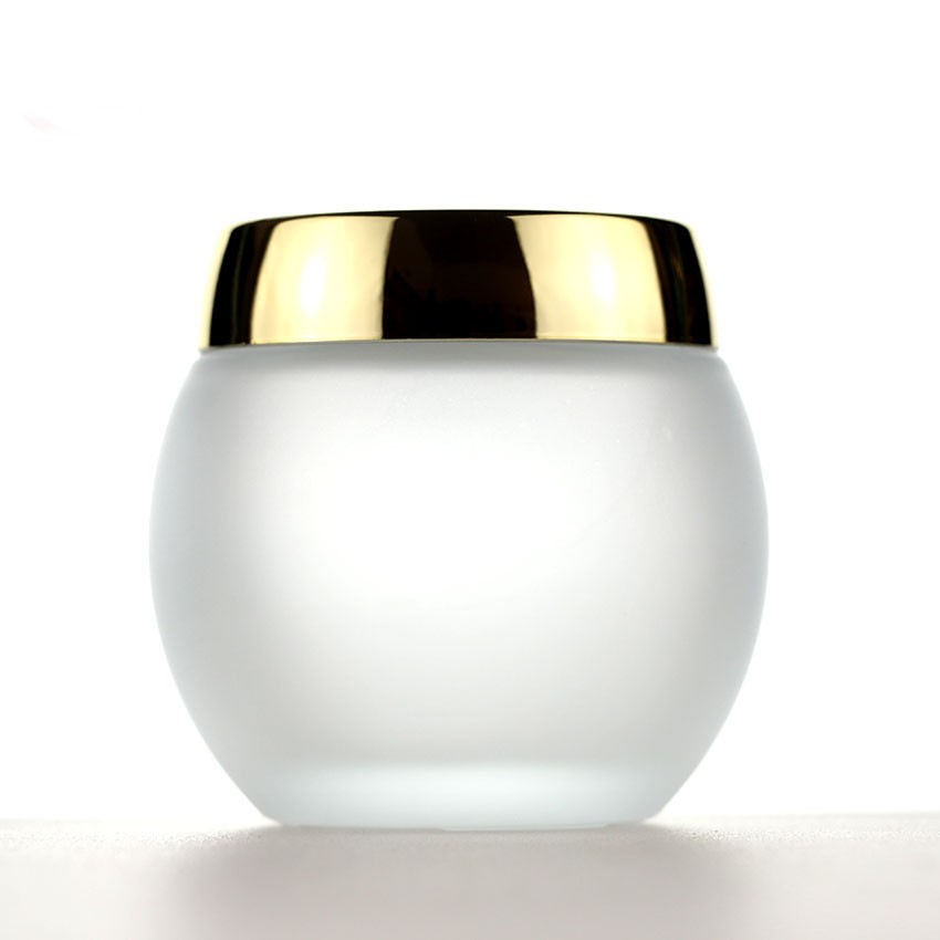 120g exfoliating cream jar/glass mask bottle