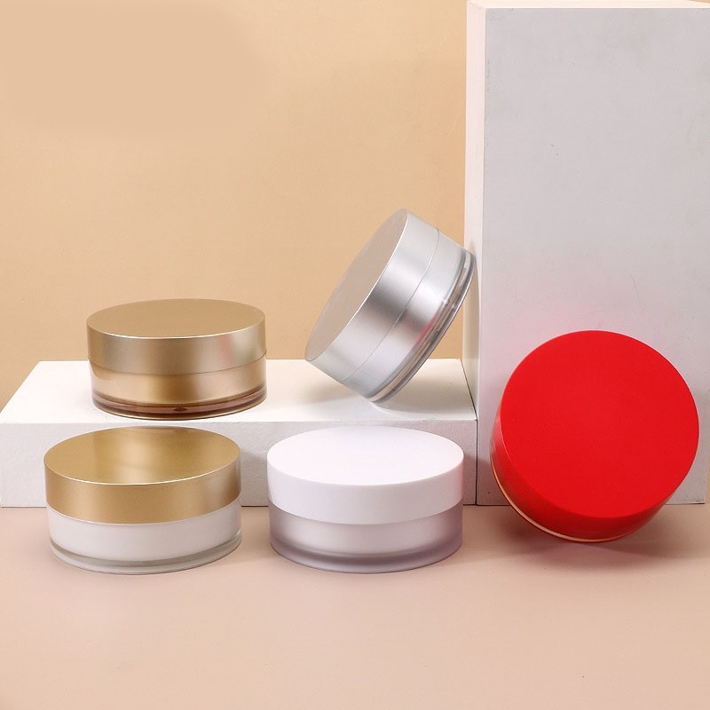 100g frosted acrylic eye mask jar, plastic cream jar, wide-mouth face mask dispensing jar