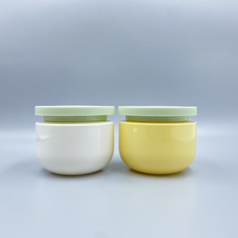 250g white PET wide-mouth bottle U-shaped face mask jar