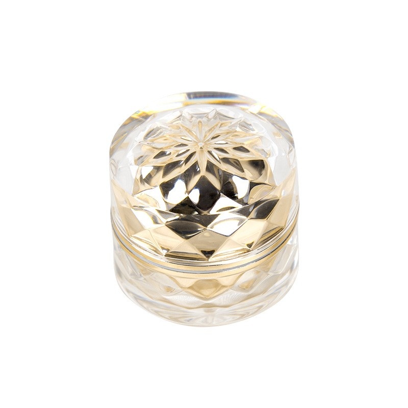5g Acrylic Cream Jar, Double-Layer Lotion Jar, Premium Essence Trial Pack Jar (Chrysanthemum Bottle with Inner Lid)