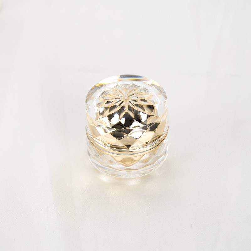5g Acrylic Cream Jar, Double-Layer Lotion Jar, Premium Essence Trial Pack Jar (Chrysanthemum Bottle with Inner Lid)