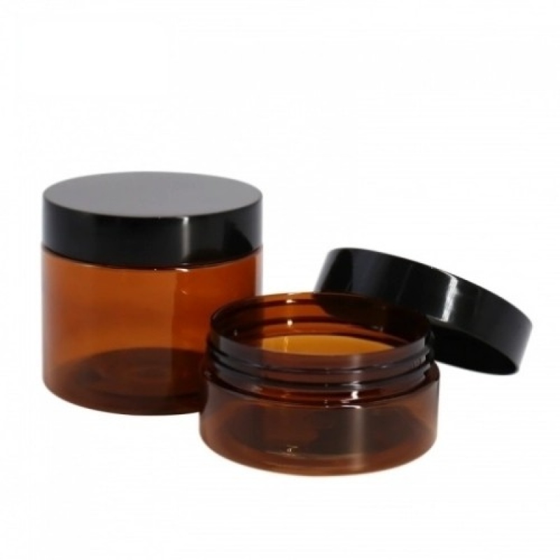 PET cream jar, eye mask jar, face cream jar, brown plastic bottle