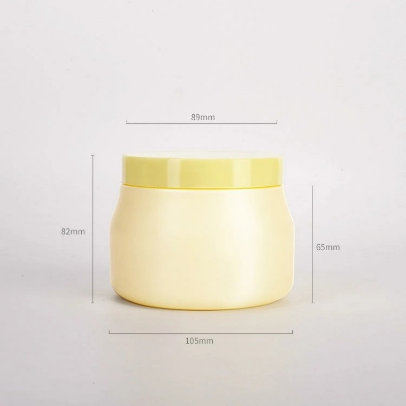 500ml/250ml PE large capacity wide mouth bottle for hair treatment cream, hair mask, and conditioner.