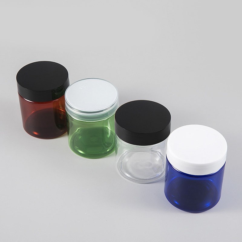 50g/80g PET cream container with plastic lid, wide-mouth bottle, food jar