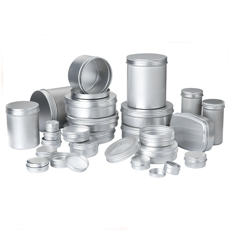 Multi-specification round threaded aluminum boxes and cans