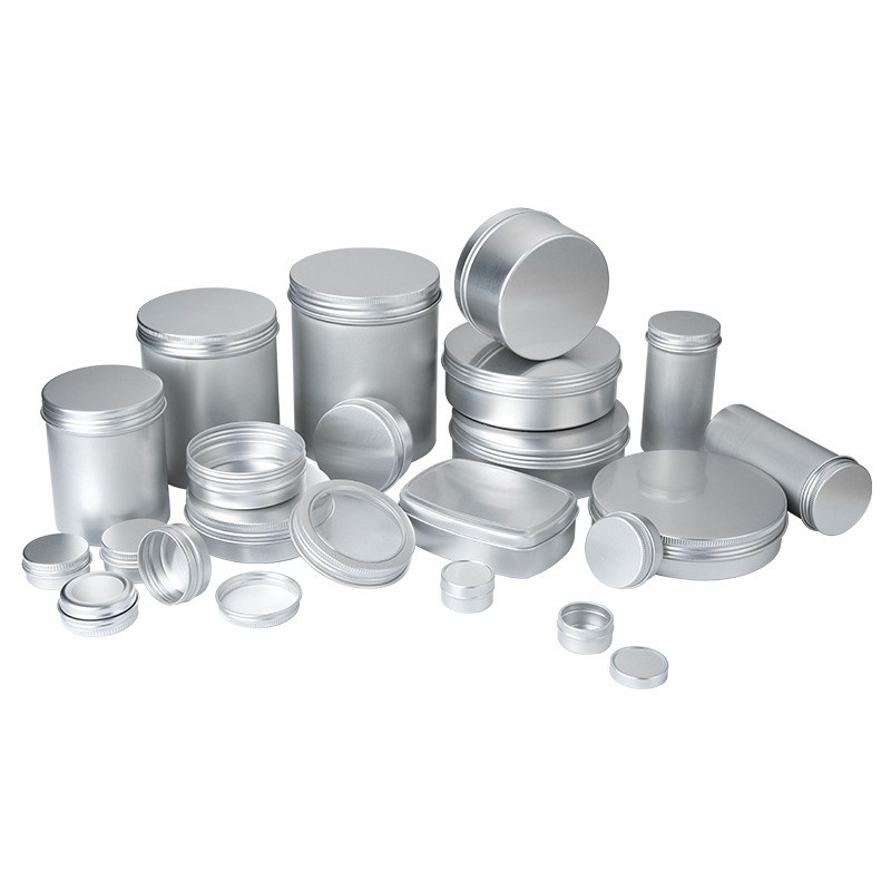 Multi-specification round threaded aluminum boxes and cans