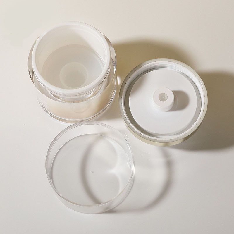 15/30/50/100g Press-type Vacuum Cream Bottle, Electroplated Eye Cream/Face Cream Bottle, Vacuum Dispensing Bottle, Lotion Bottle
