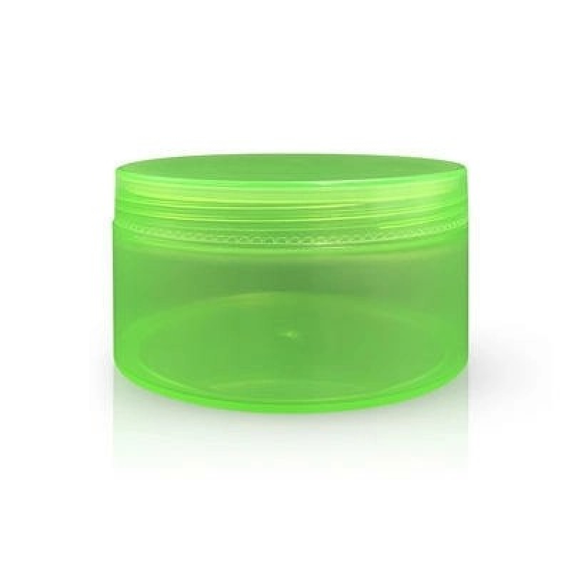 300G Green Round Shape Cream Jars Cosmetic Packaging