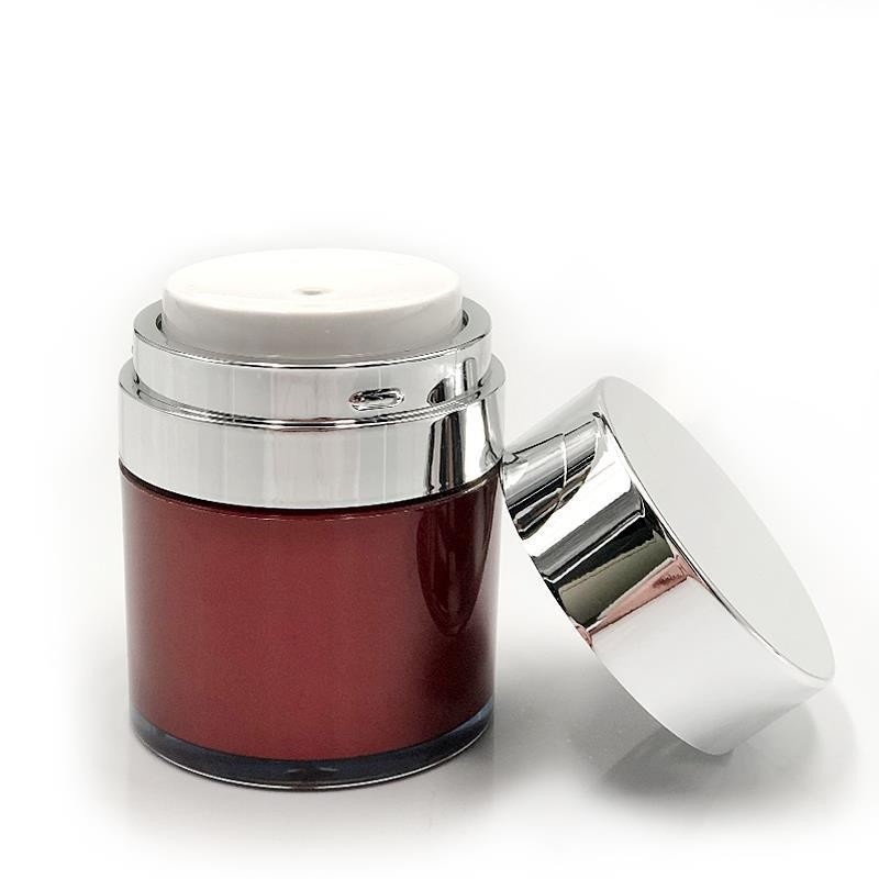 PP double-walled vacuum cream bottle, 15g, 30g, 50g, cosmetic pump bottle, empty face cream bottle.