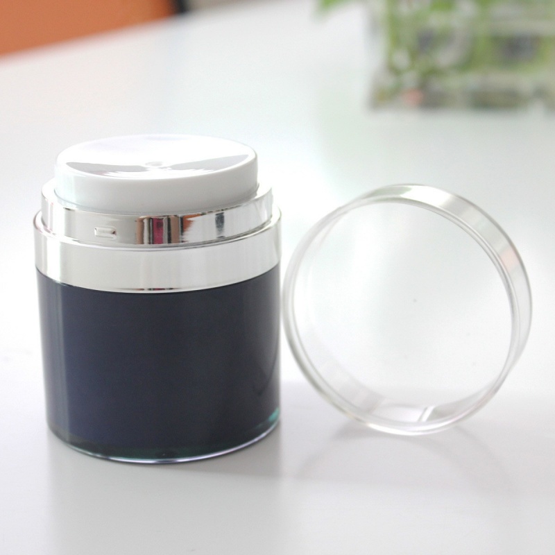 PP double-walled vacuum cream bottle, 15g, 30g, 50g, cosmetic pump bottle, empty face cream bottle.
