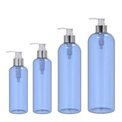 Hot-selling round-shoulder PET shampoo, shower gel, and lotion bottles