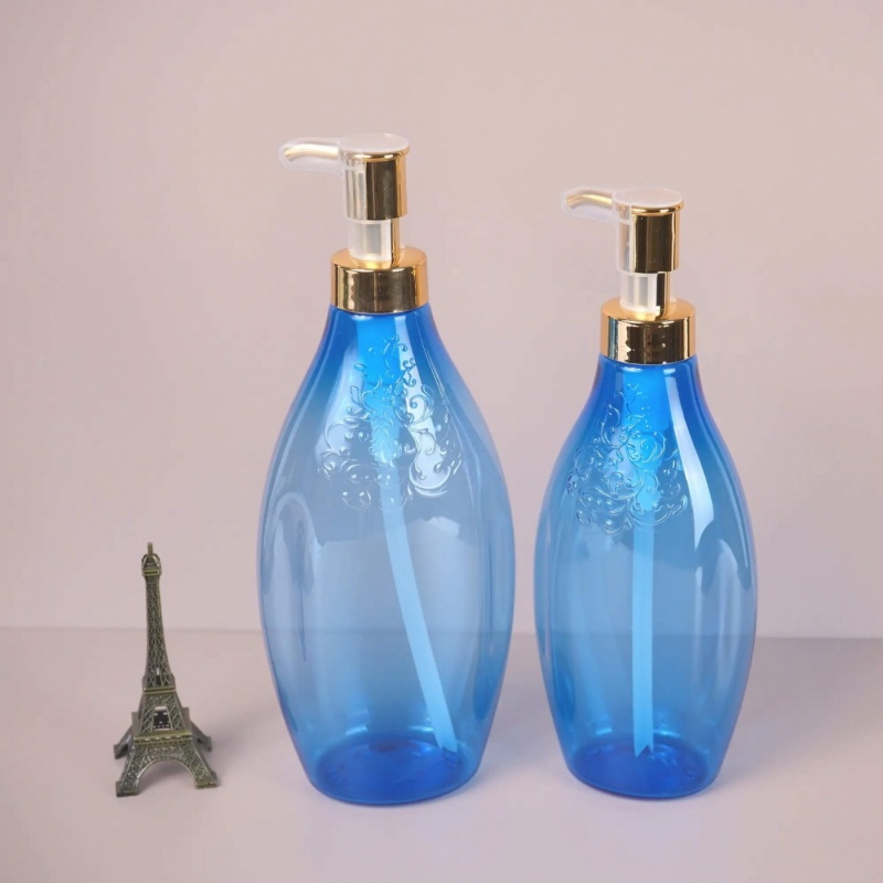 Wholesale Bulk Blue Empty 8 Oz Shampoo Lotion Pump Bottle