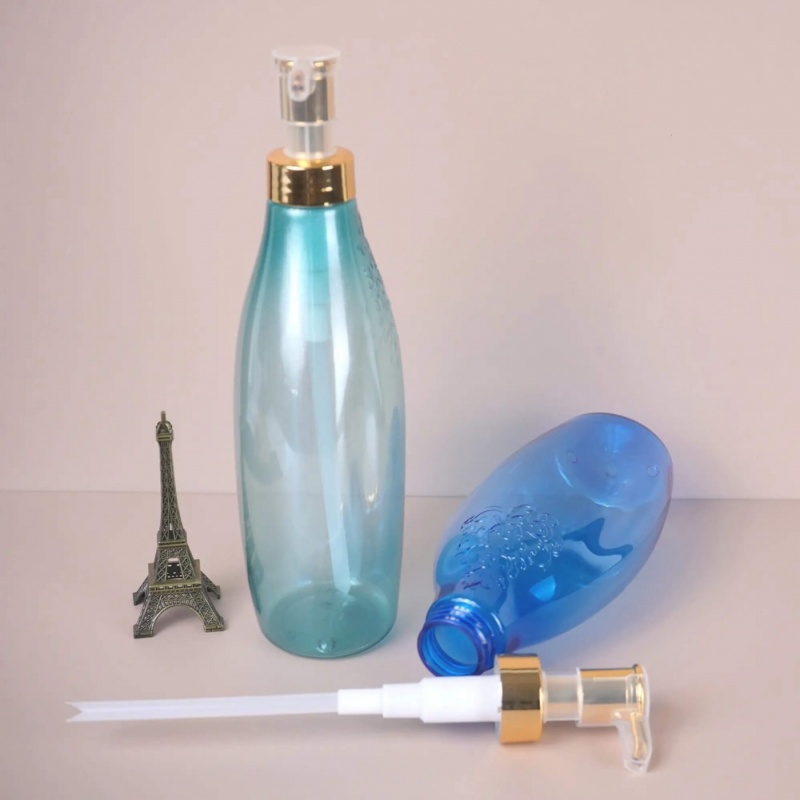Wholesale Bulk Blue Empty 8 Oz Shampoo Lotion Pump Bottle