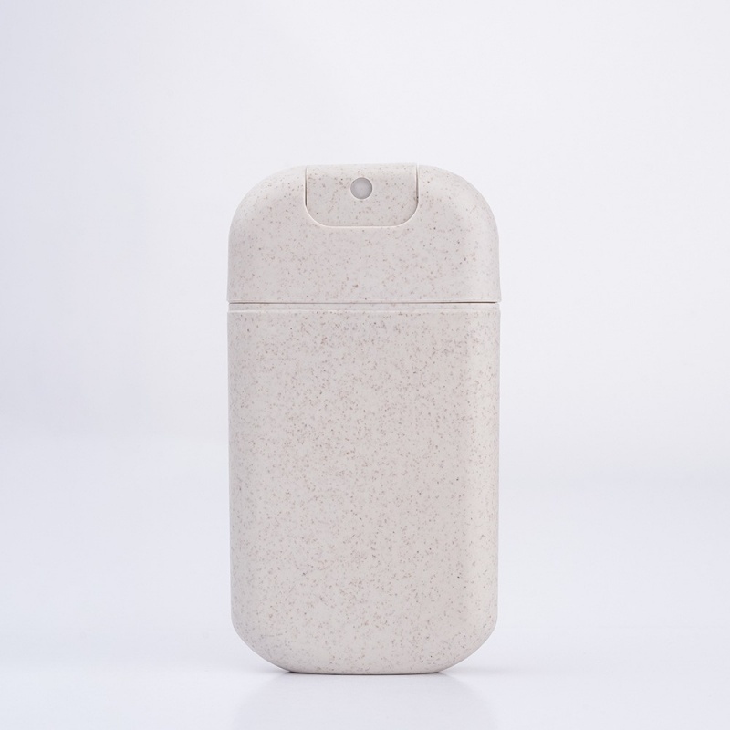 Manufacturer Wheat Straw Plastic Card Spray Bottle Fine Mist Water Perfume Bottle Repeated Filling 20ml30ml Portable