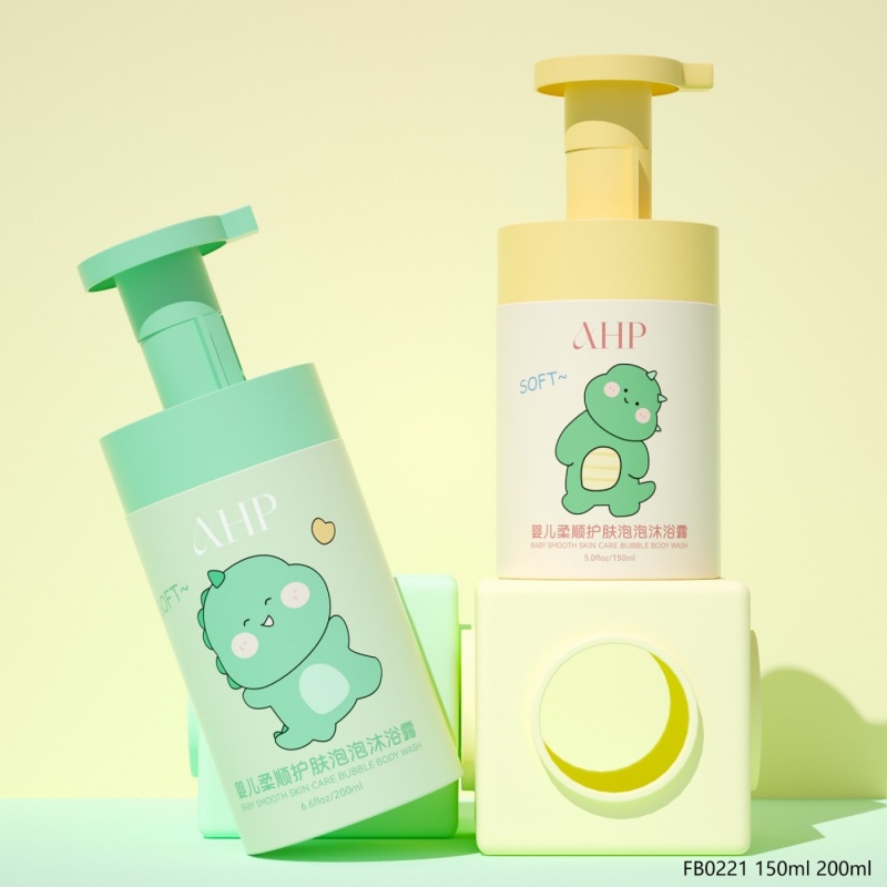 PET Facial Cleansing Foam Bottle, 150ml/200ml, Facial Cleanser/Toner Foaming Mousse Bottle, Straight Shoulder Plastic Bottle