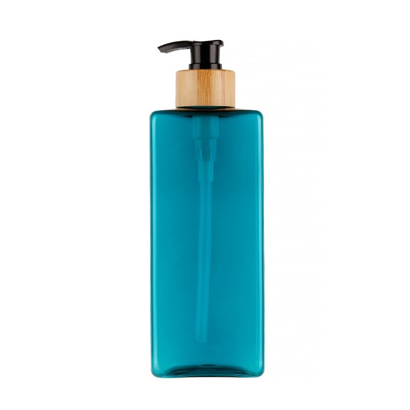 500ml Shampoo Bottle Body Wash Dispenser Bottle Black Bamboo Emulsion Pump Head Bottle Conditioner Hand Sanitizer Empty Bottle