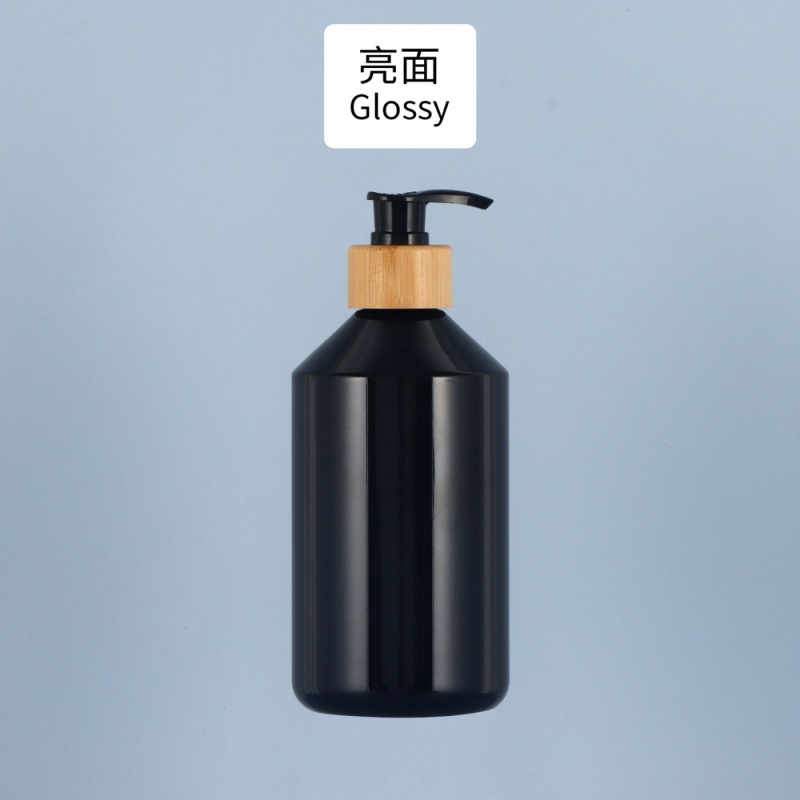 Press Lotion Bottle 500ml Shampoo Bottle Brown Plastic Empty Bottle 300ml Press Bottle Scrub Pet Bottle