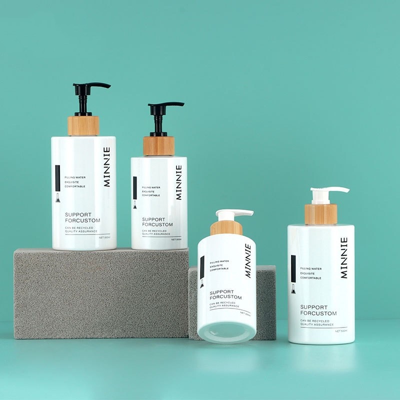 Stock 300ml500ml Lotion Dispenser Bottle Shampoo Bottle Hand Sanitizer Bottle Plastic Press Bottle Cosmetic Pet