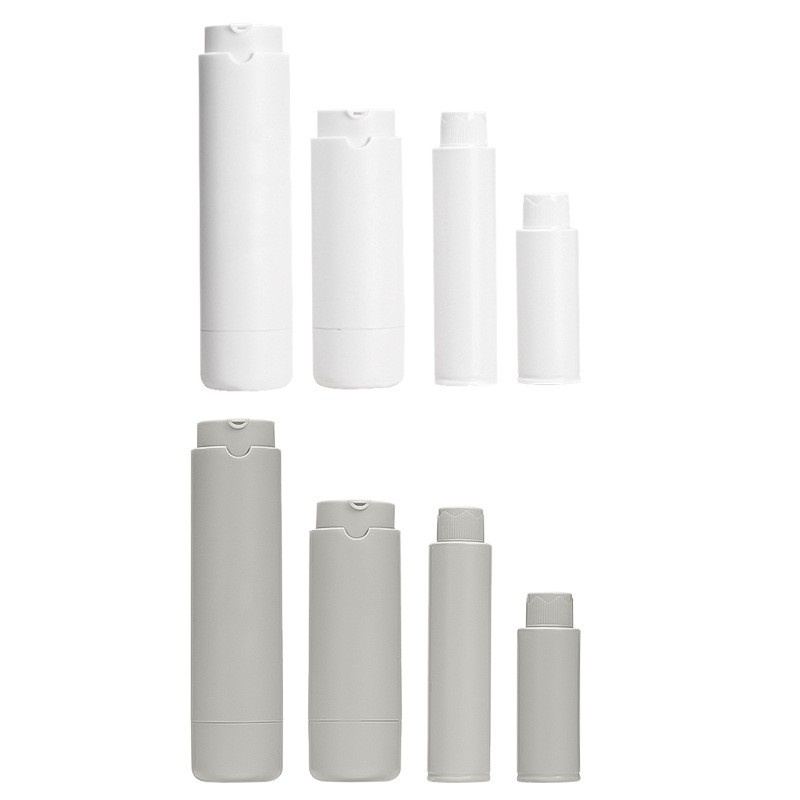 New 25-45ml Matte White Replaceable Inner Bladder Rotating Vacuum Bottle Emulsion Press Bottle With Inner Bladder Small Sample Bottle