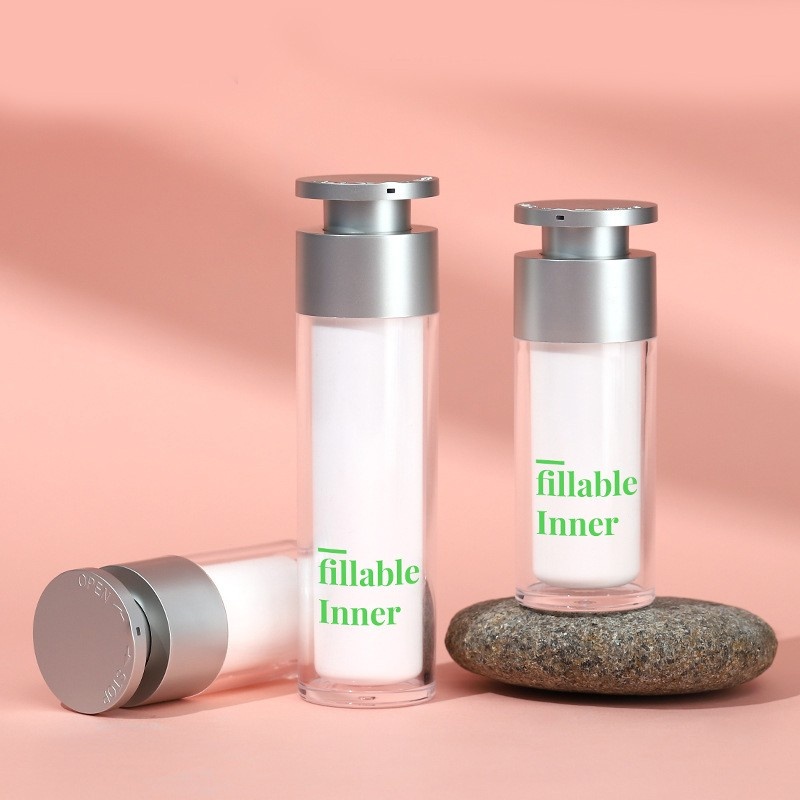 Environmental Protection Cosmetic Packaging Material 15-30ml Can Replace The Inner Vacuum Bottle 50ml Rotary Emulsion Bottle Customized