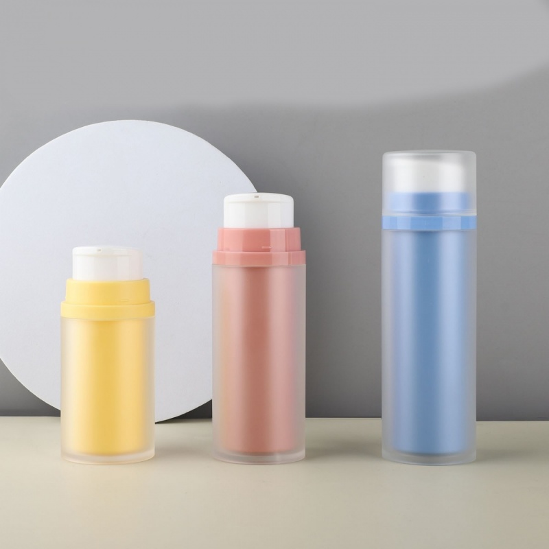 Double Layer Replaceable Inner Tube Vacuum Toothpaste Bottle Press Isolation Skin Care Lotion Dispenser Bottle Face Cream Dispenser Packaging Material