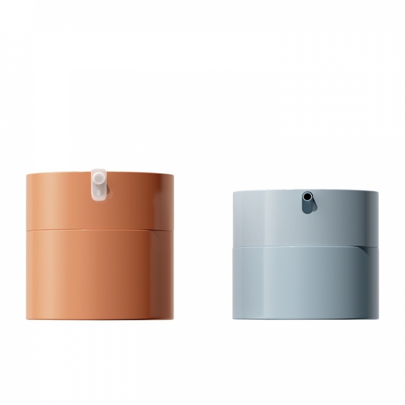 Customized Replaceable Vacuum Injection Bottle Pet Face Cream Dispenser Bottle 30-50g Cosmetic Cream Bottle