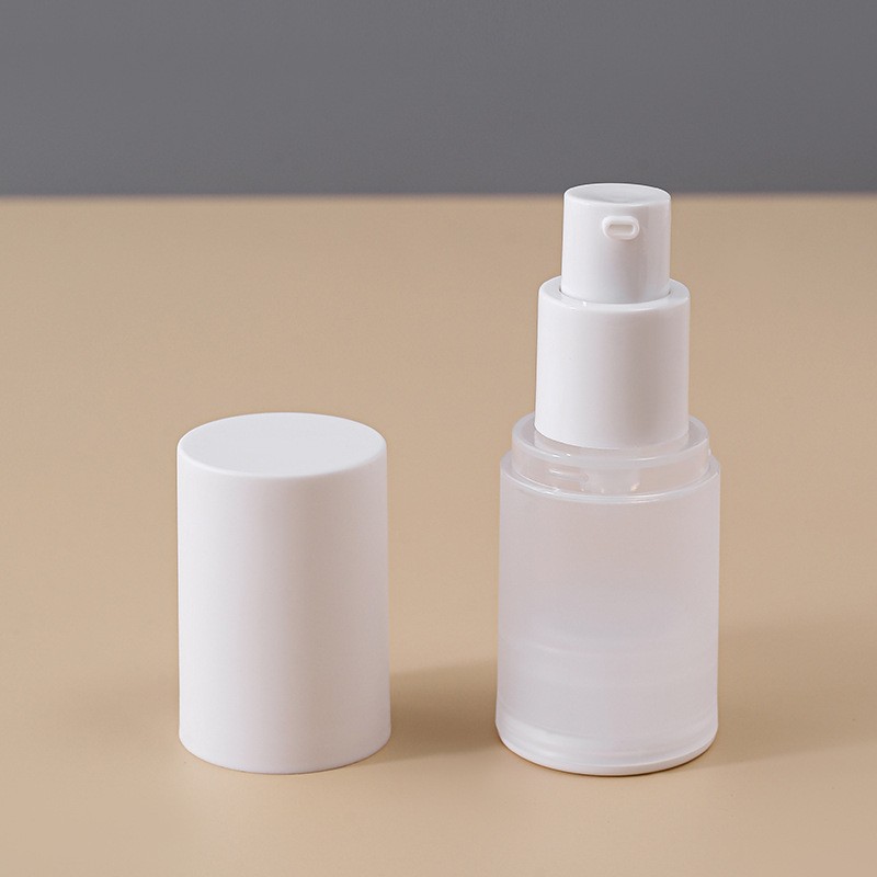 15ml-100ml frosted AIRLESS bottle, plastic dispensing bottle for cosmetic lotion and foundation.