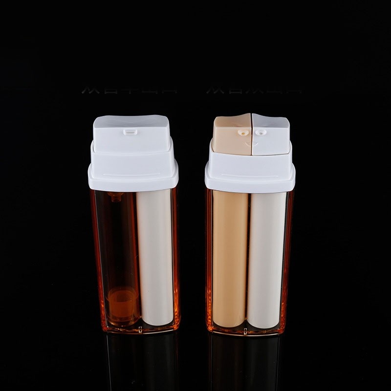 PETG AIRLESS Bottle, Double-Tube Emulsion Bottle, Vacuum Essence Bottle, Double-Tube Single Outlet/Double Outlet Bottle