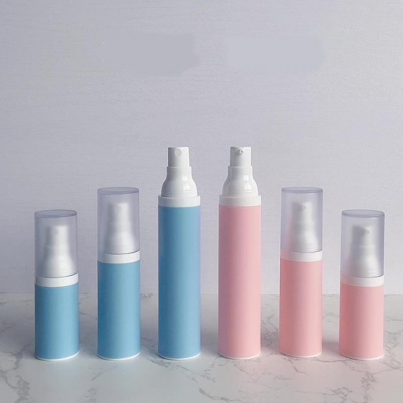 15ML/30ML/50ML Blue Frosted Bottle Cosmetic Lotion Spray airless Bottle