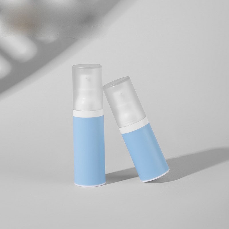 15ML/30ML/50ML Blue Frosted Bottle Cosmetic Lotion Spray airless Bottle