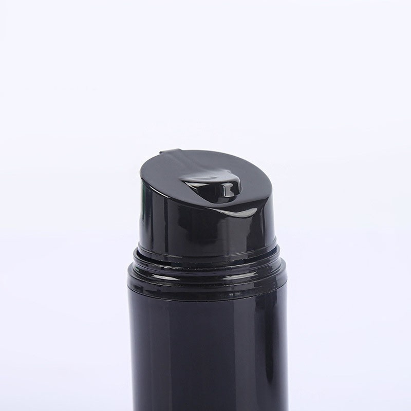 Hot-selling black chubby PP airless bottle, multi-size essence pump bottle, lotion dispensing bottle