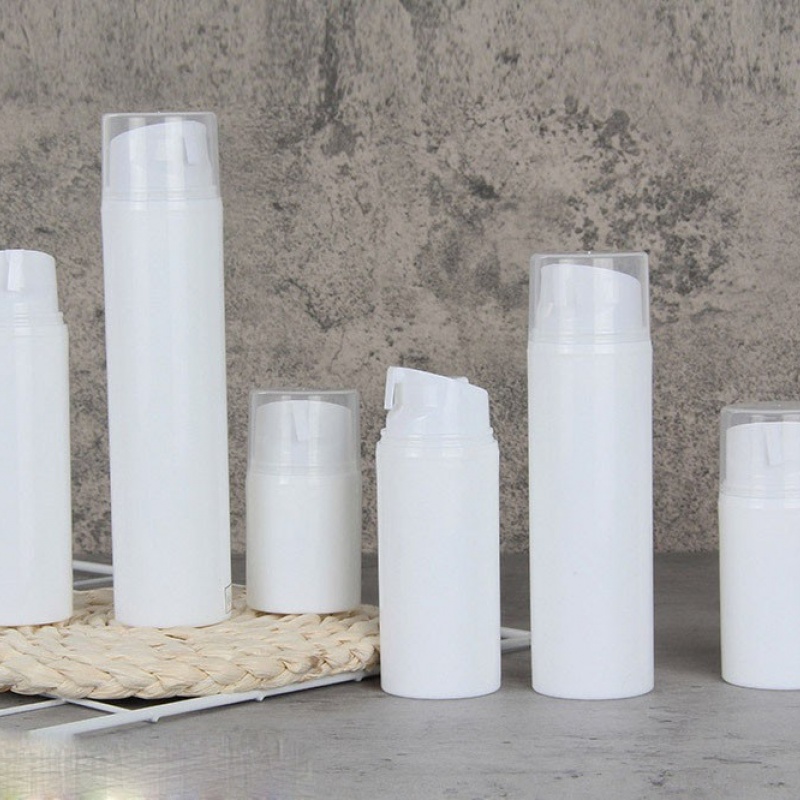 30ml 50ml 80ml 100ml 120ml 150ml lotion bottles, porcelain white AIRLESSm bottles, cosmetic packaging materials