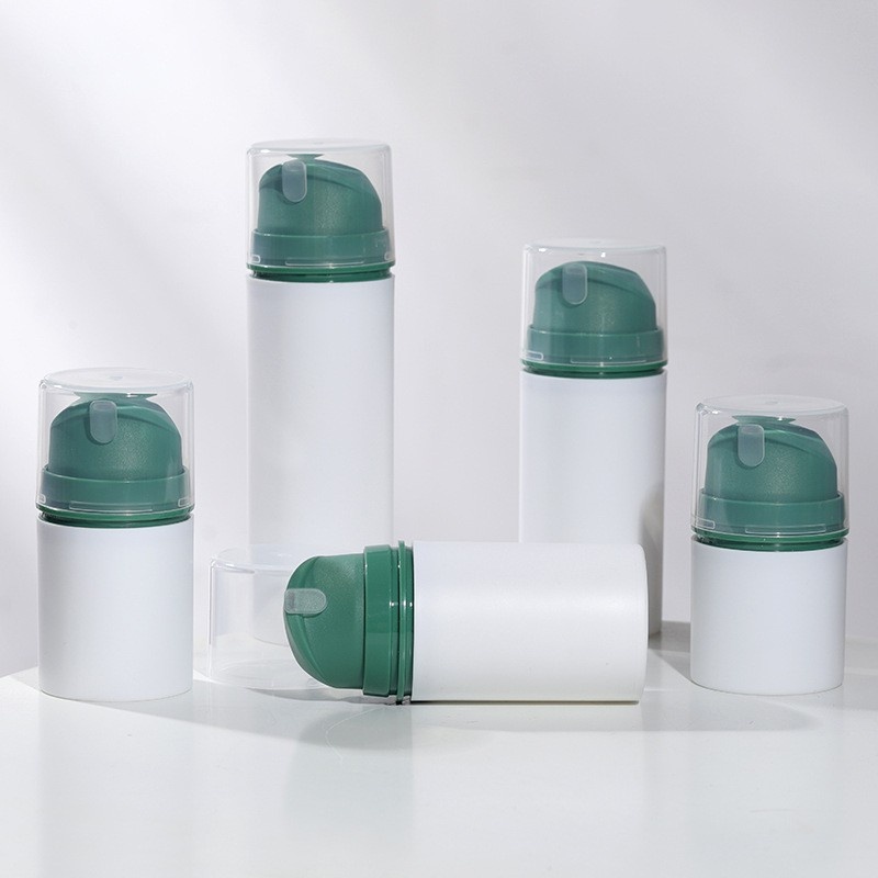 30ml-150ml press-type vacuum bottle, PP airless bottle, vacuum essence/lotion bottle with snap closure, cream bottle